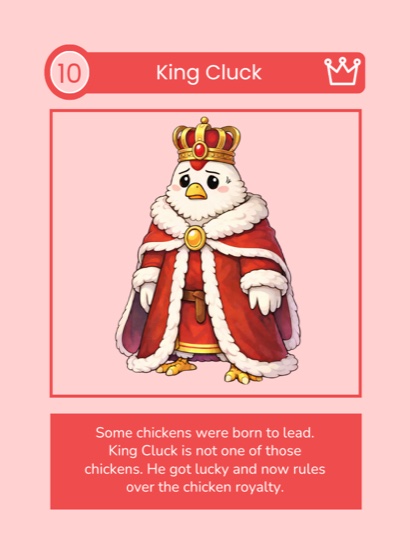 Chicken Wars — King Cluck card