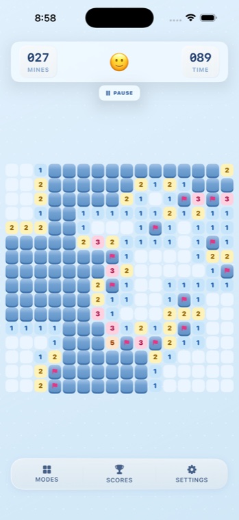 Minesweeper Reloaded — classic board