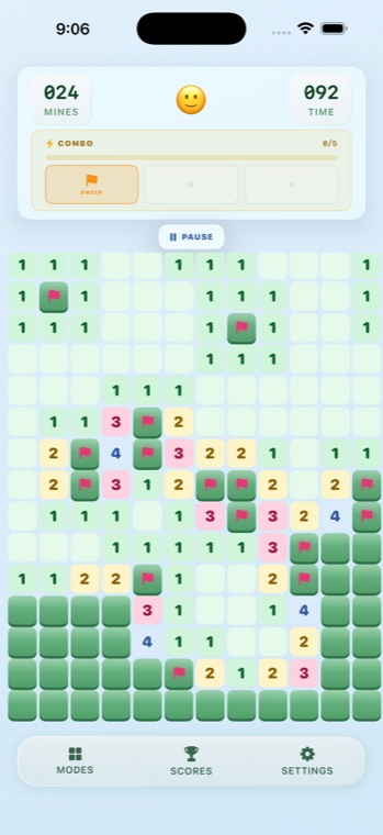 Minesweeper Reloaded — Perks mode